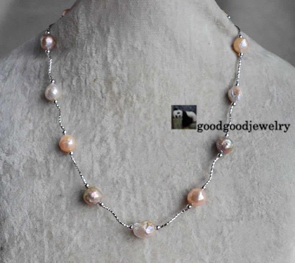 Multicolor Baroque Pearl Necklacepearl 