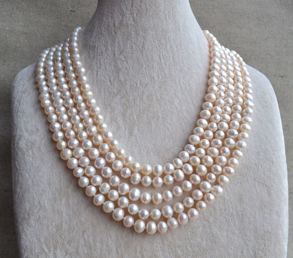 Heiheiup All Around Pearl Zircon Necklace Female Design Feeling
