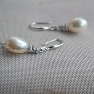 bride earring, freshwater pearl earring,drop pearl earrings,bridesmaid pearl earings,dangling earrings,statement earrings,real pearl earring
