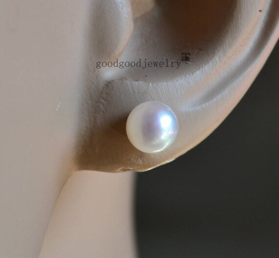 6-6.5mm Pearl Earring AAA White Freshwater Pearl Earrings Stud