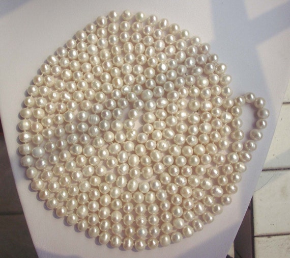 long real pearl necklace