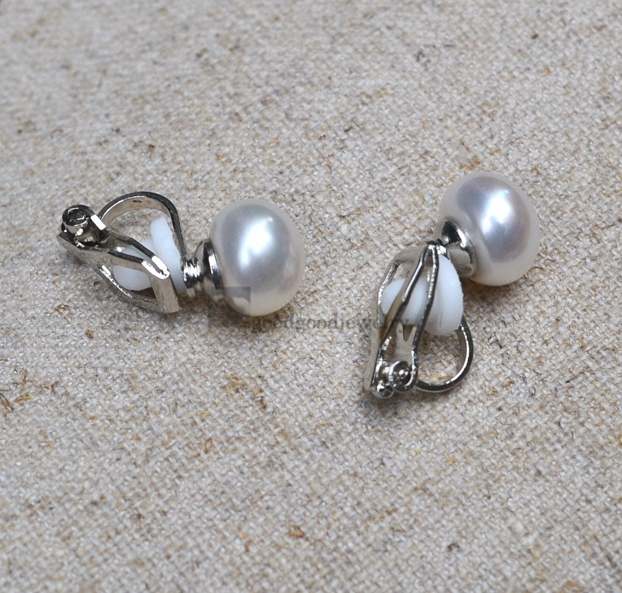 Clipon Earrings Pearlreal Pearl Earrings AAA 8.59mm Etsy Australia