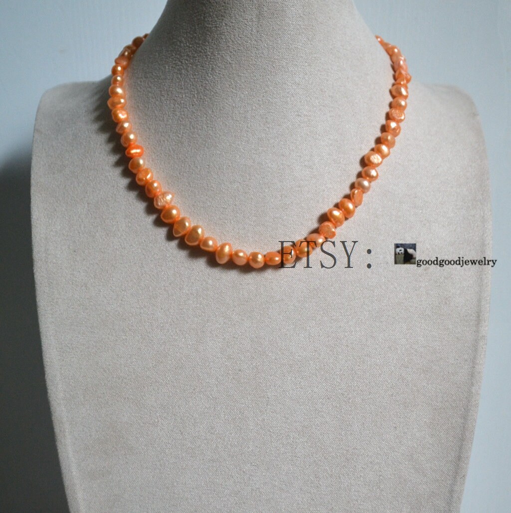 Collier en perles et bronze fait main modèle1 - Kassoara