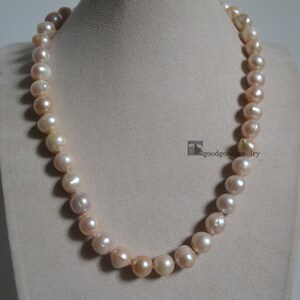 Large Real Pearl Necklace, 20 inches 11.5-12mm Light Color Freshwater Pearl Necklace, statement necklace, big pearl necklace