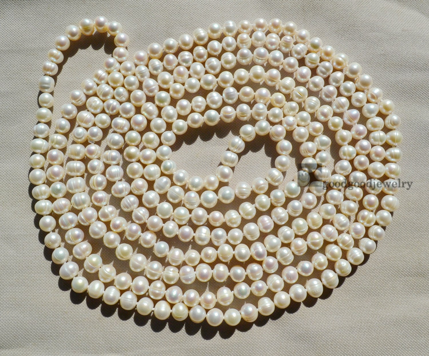 UND 2WAY LONG PEARL NECKLACE 美品