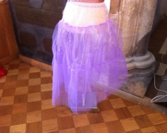 Unique Retro 50s Lilac Tiered Net petticoat designed by Petticoat Jane