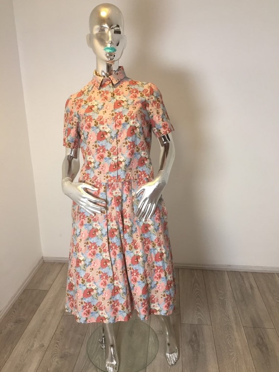 Genuine Vintage 60s Horrockses Printed Cotton Day