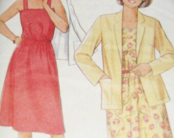 Original Vintage 70s Newlook Maudella 6309 Sewing Pattern for a Sundress and Jacket