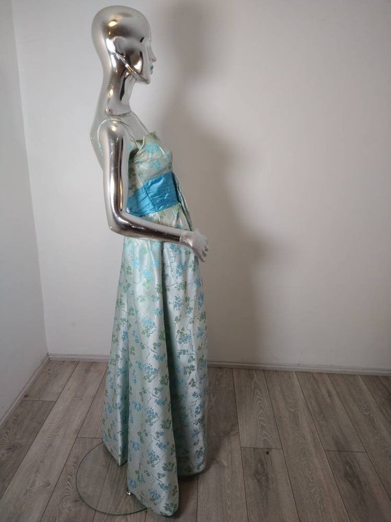 Genuine Vintage Sambo Fashion Brocade Evening Dre… - image 3