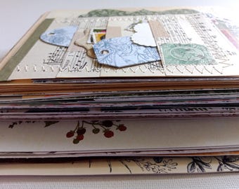 Kartka i papier do scrapbookingu botanicznego – zestaw różnych notatników