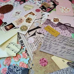 Vintage Style Scrapbook Pack, Cardmaking, Junk Journal Pages, Assorted Paper Pack, Craft Stash - 25 / 50 / 100 Pieces