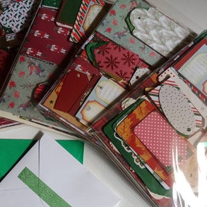 Christmas Scrapbook Card and Paper Pack - Assorted Papers for Christmas Cardmaking