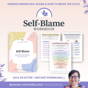 Self-Blame Arbeitsbuch für Erwachsene und Jugendliche, Scham- & Schuldtherapie Arbeitsblätter, Ressourcen-Tool für Counselor Therapeut (digitaler Download)