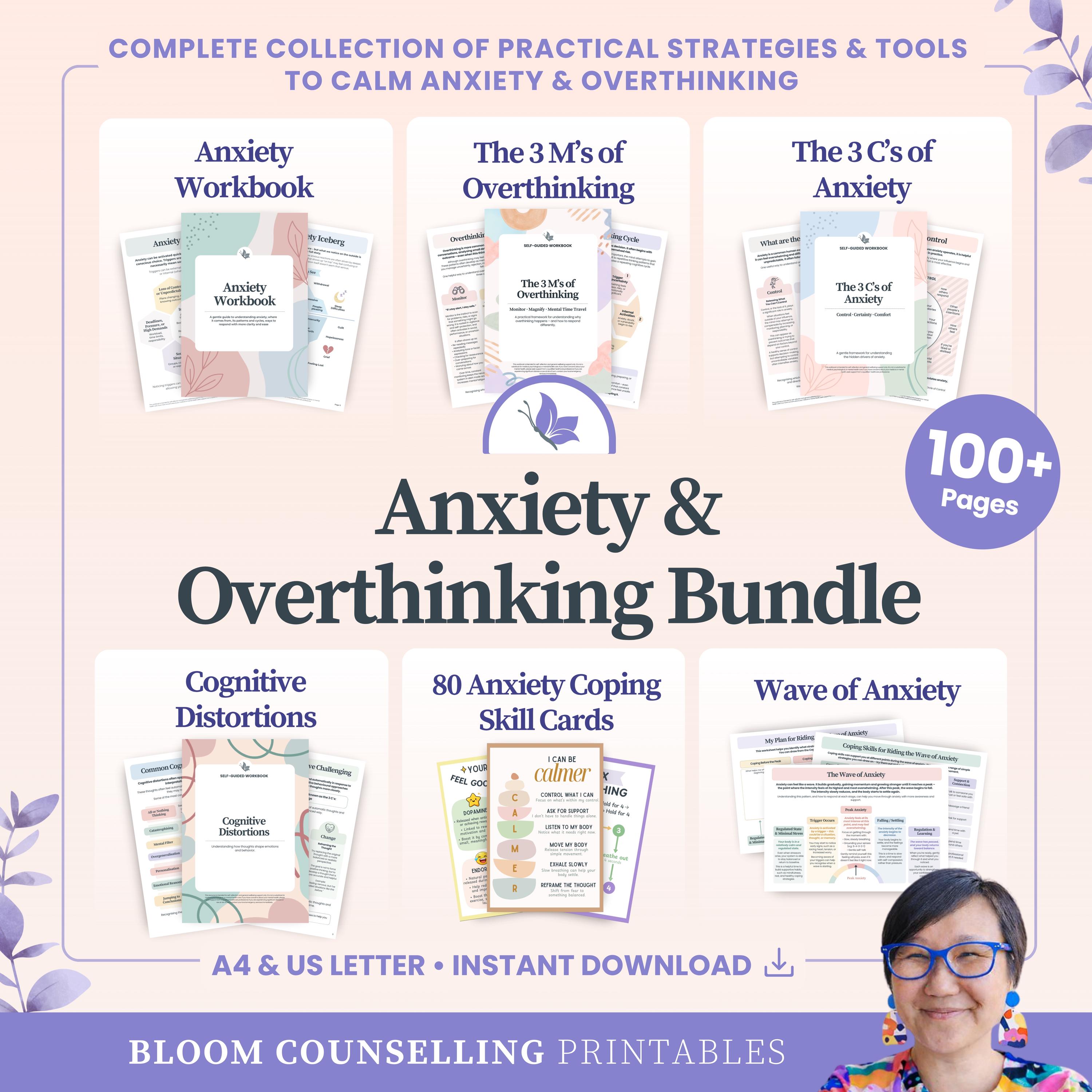 Overthinking and anxiety bundle for all ages.