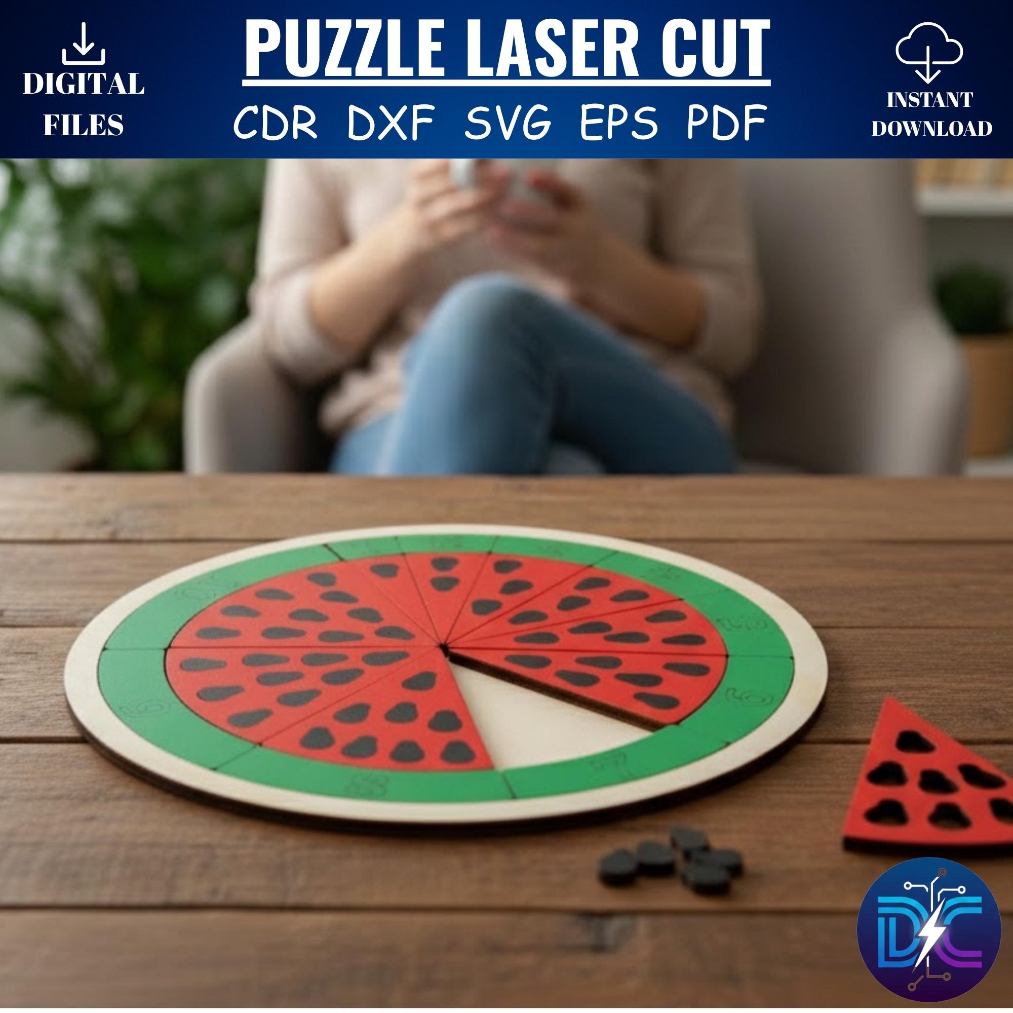 Educational Wooden Puzzle Svg Bundle for Laser Cut, Toddler Montessori ...