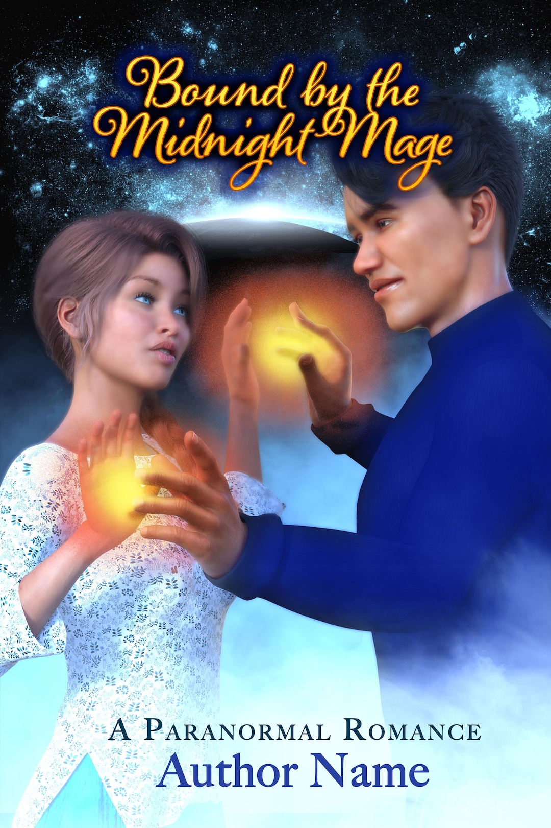 Premade Paranormal Romance Book Cover – Midnight Mage – Magical Fantasy ...