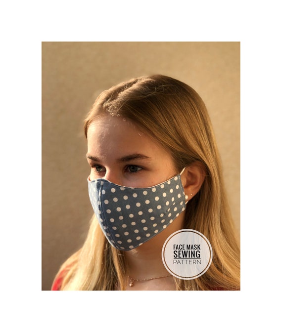 Face Mask Pattern Pdf 3D Face Masks Washable Reusable Dust Etsy