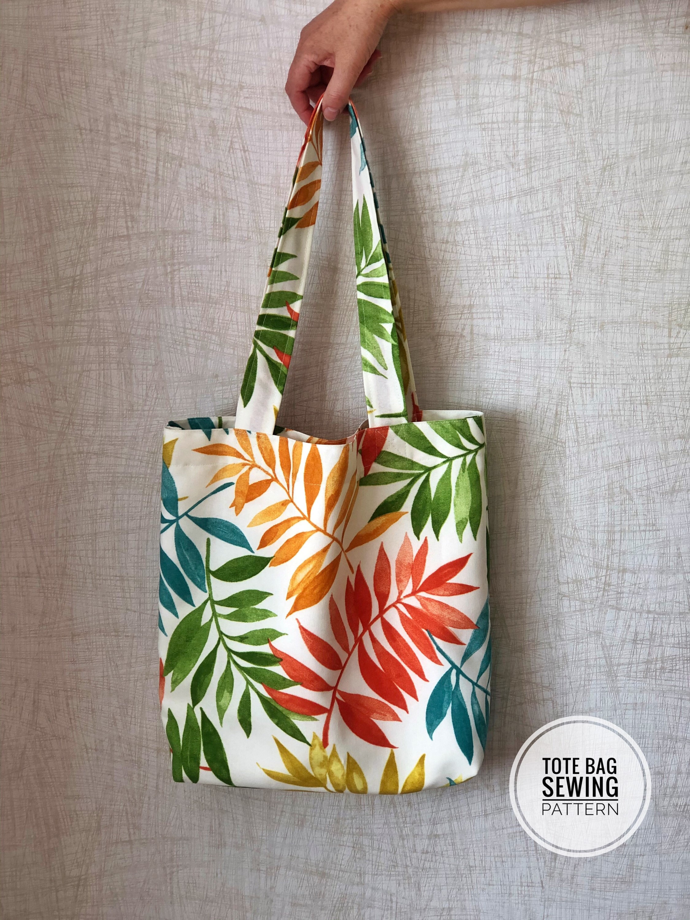 Tote bag pattern pdf sewing patterns for women grocery tote | Etsy