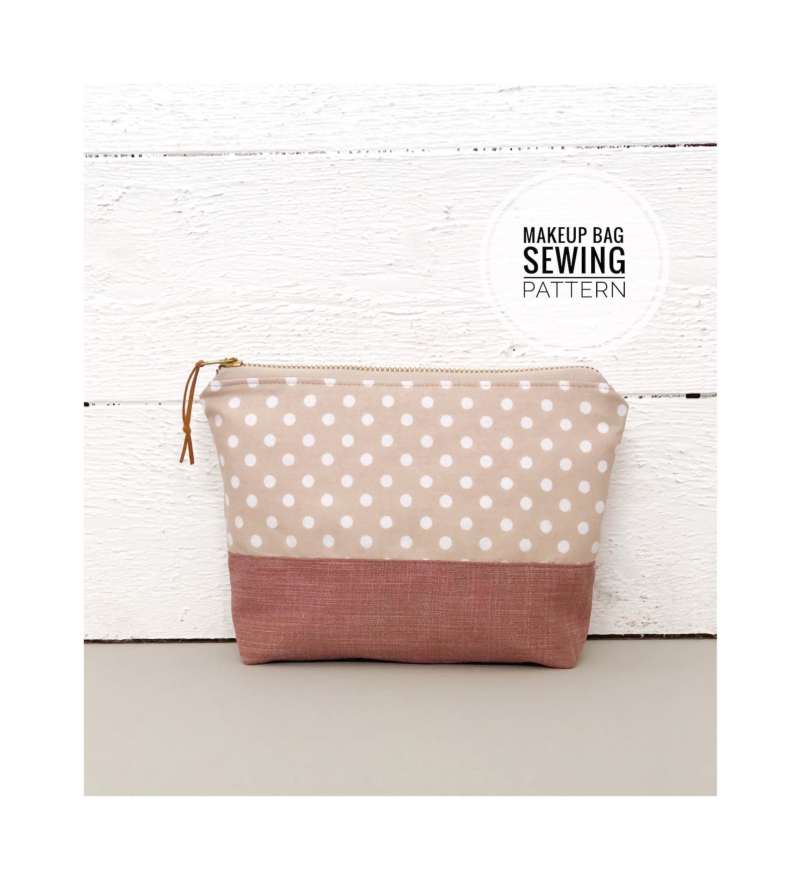 Makeup bag pattern pdf zipper pouch sewing patterns makeup Etsy