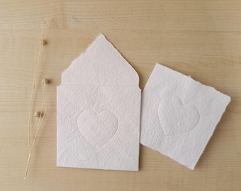 Handgeschöpftes Briefpapier mit Motiv - Prägung
