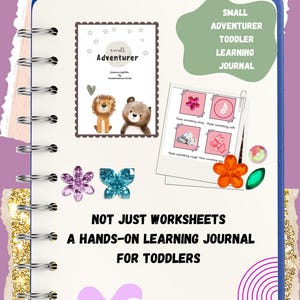 Diario de aprendizaje para niños pequeños / Motricidad fina, recortar y pegar (de 2 a 5 años) (patrón PDF)