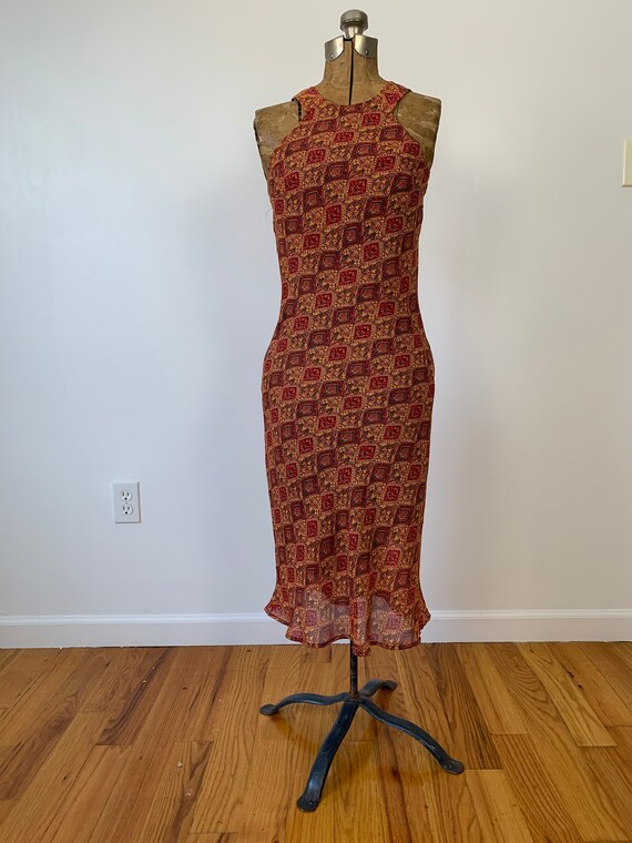 Vintage 1970s Halter Dress