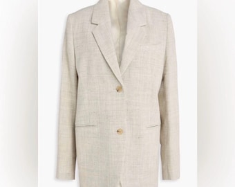 TOTEME Stone Wool-Linen Blazer — NWT EU 42 — Retails for 850