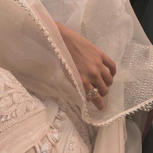 Moonlit Pure Silk Organza Scarf
