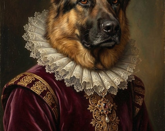 Royal Renaissance Pet Portrait – Turn Your Pet into Historic Fine Art
