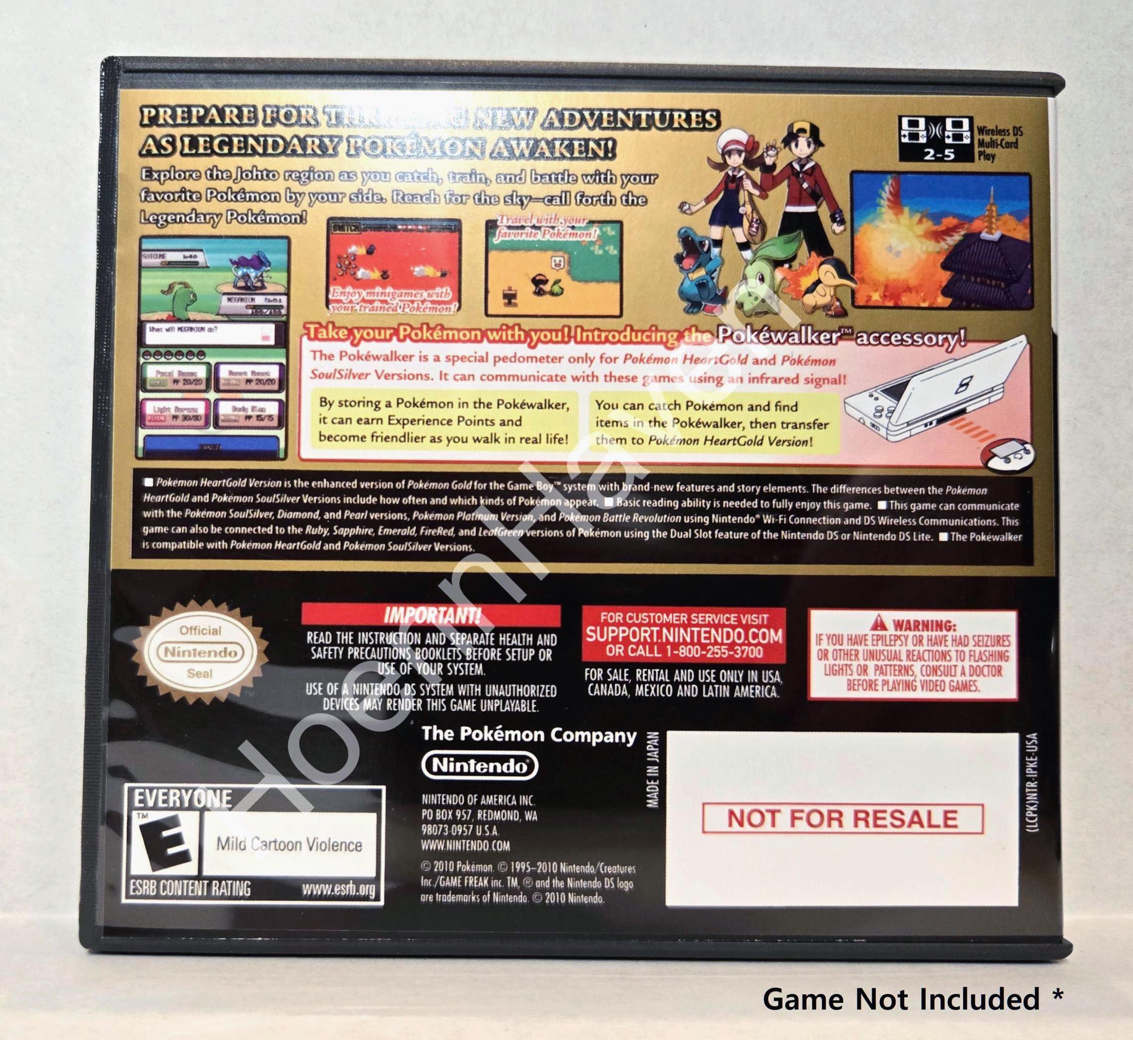 Pokémon Pokemon Nintendo DS High-quality Complete Replacement Box Case ...