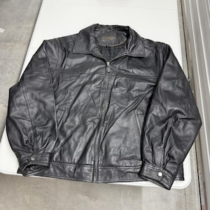 St Johns Bay Leather Jacket - Etsy