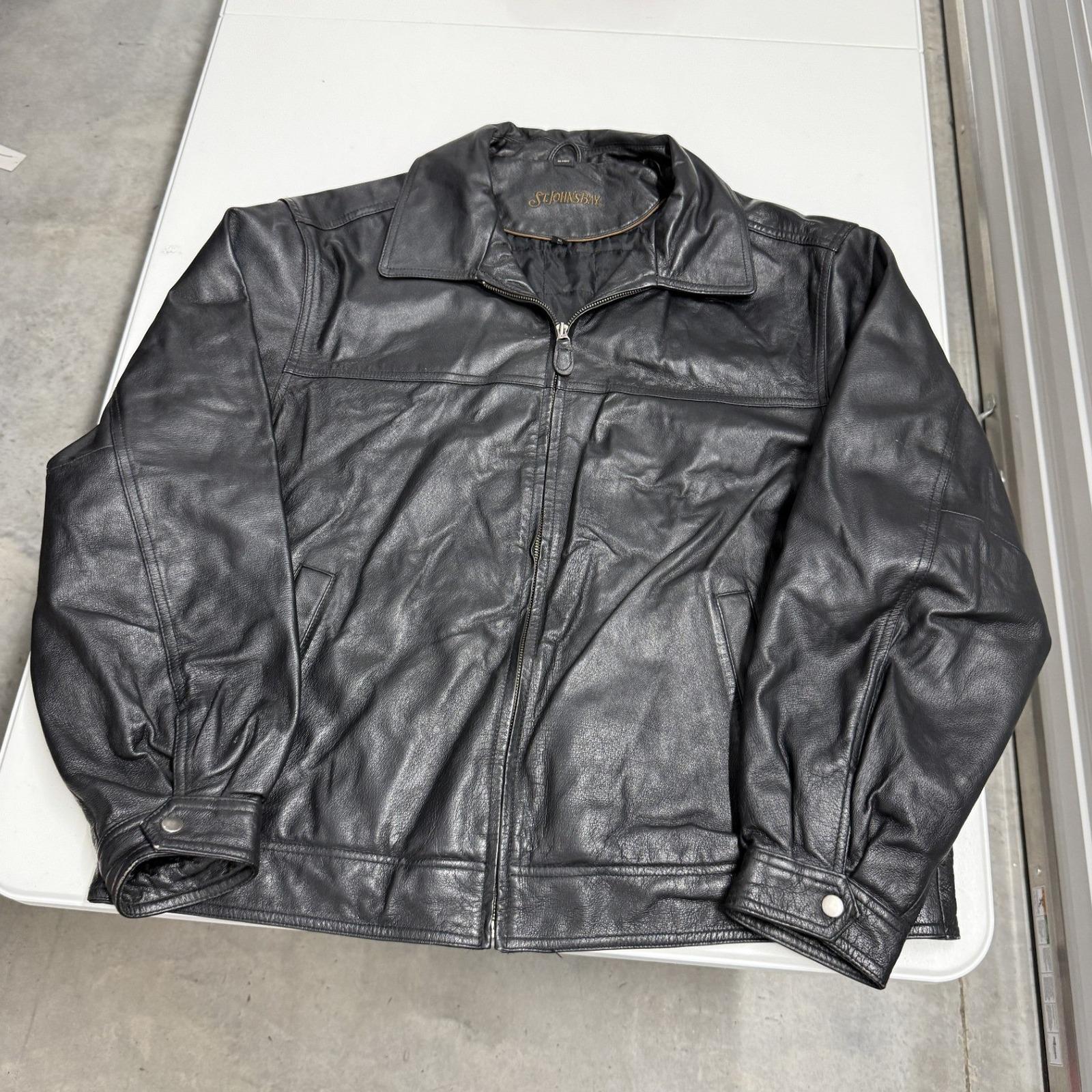 St Johns Bay Leather Jacket - Etsy