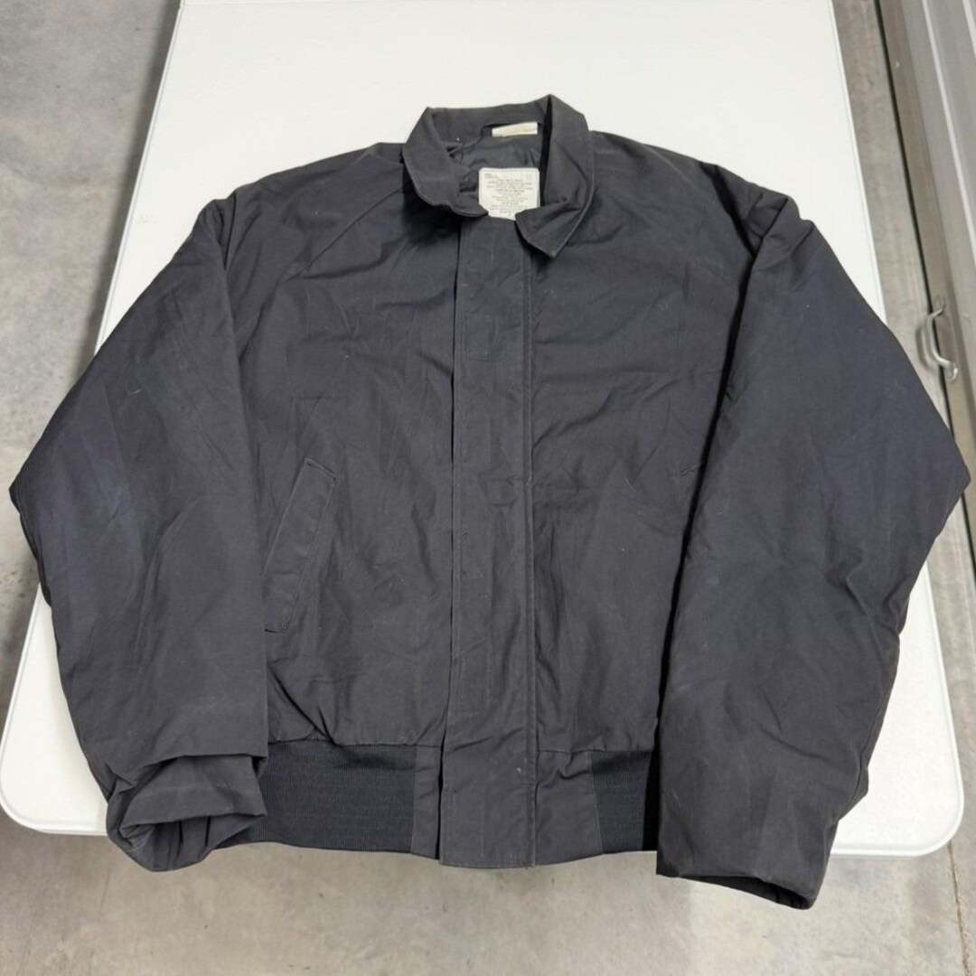 Sp0100 Vintage US Navy Military Issue Utility Jacket Navy Blue Large SP0100-97 ...
