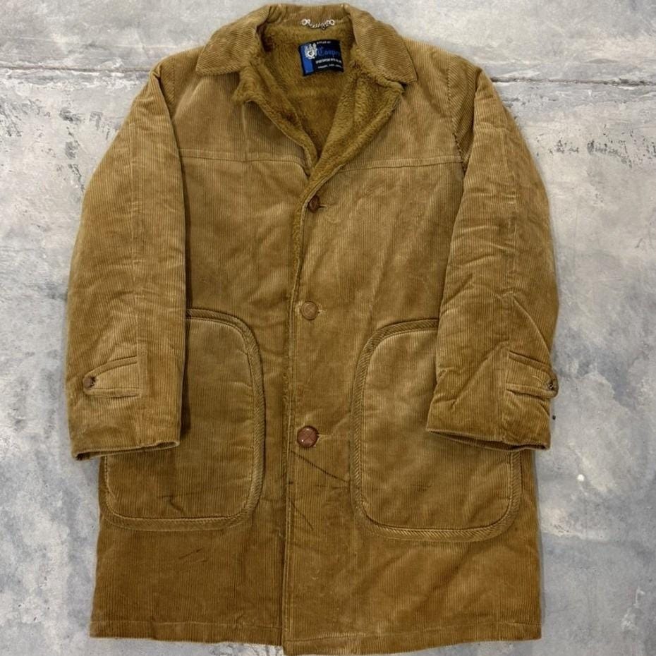 Vintage Corduroy Car Coat - Etsy