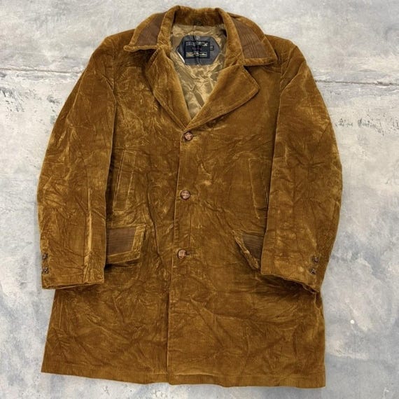 Vintage the Country Coat Brown Corduroy SEARS Barn Coat Jacket
