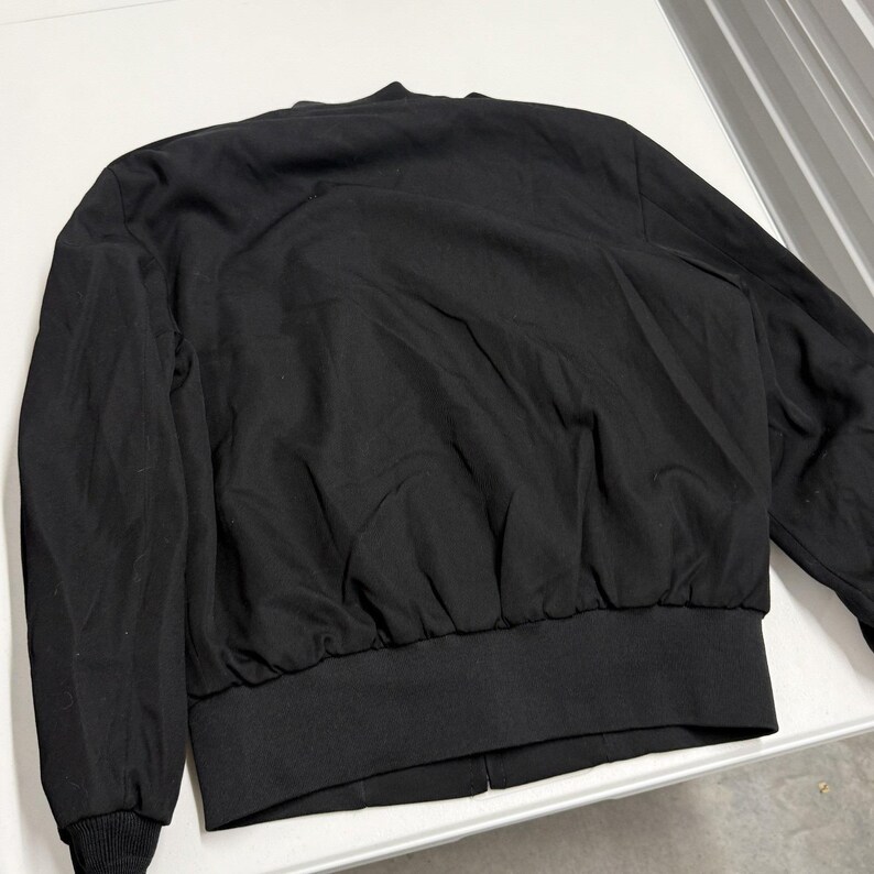 Neptune Garment Co Bomber Jacket Mens 42 Black Excellent Officer Thinsulate Wool image 5
