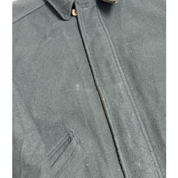 Eddie Bauer Mens Vintage Wool Bomber Jacket Forest Green Quilted