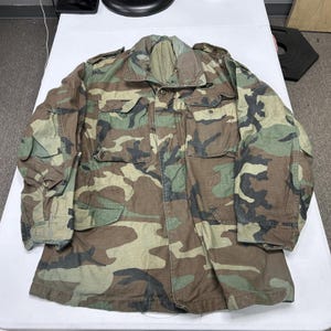 Golden Mfg M-65 Field Jacket Mens Small Regular Camo 82nd Airborne Paratrooper