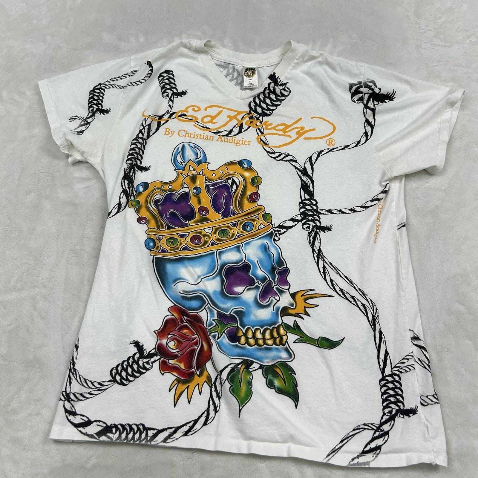 Christian Audigier Shirts - Etsy