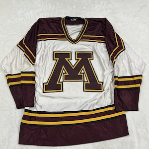 Koronis Sports Apparel Hockey Jersey Mens Medium White Minnesota Gophers Vintage