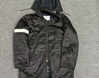 Golden Fleece Titan Cloth Parka Mens 42 Black Good Vintage Industrial Hooded