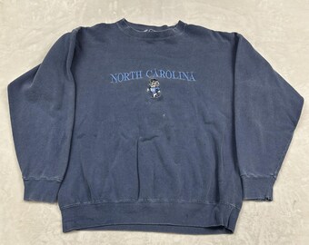 Briar Creek Sportswear Sweatshirt Mens Large Navy North Carolina Tar Heels USA