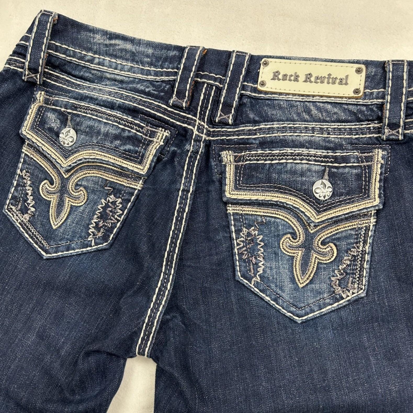 Rock Revival Jeans Bootcut - Etsy
