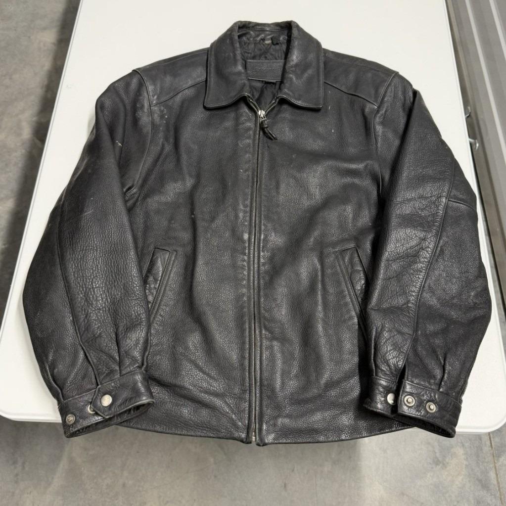 Special✨90s st john’s bay leather jacket St Johns Bay Leather Jacket - Etsy UK