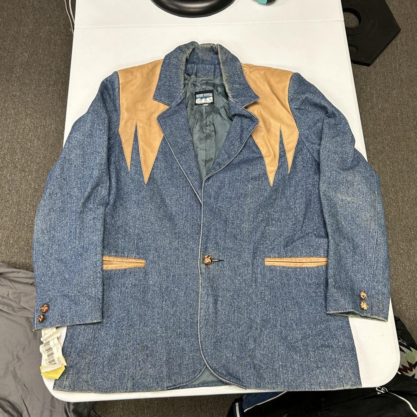 Blue Western Blazer - Etsy