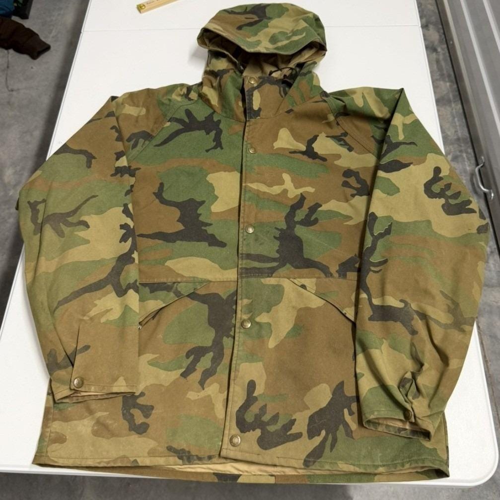 Veste Cabela's Gore-Tex Camouflage – Vintage Années 80, Homme Taille L – Excellent état