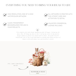 May include: Watercolor illustration featuring a squirrel, hedgehog, and basket of berries on a tree stump. Red mushrooms and tall grass are also present. The text "Everything You Need to Bring Your Ideas to Life" is at the top.