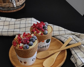 Dozen Edible Cups for Coffee made from Natural Ingredients, Organic, Vegan and Sustainable