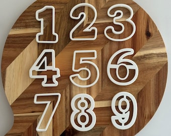 Number Cookie Cutter Set – Birthday Biscuit Fondant Shapes
