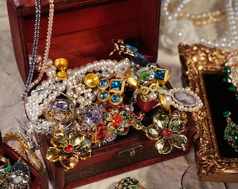 Victorian Vintage Jewelry Mystery Box | Curated Romantic Surprise Set | Perfect Gift for Vintage Lovers & Romantic Souls,GiftForHer